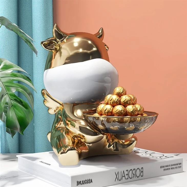 Angel Calf Server Statue