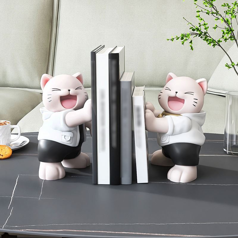 Happy Cat Book End Ornament
